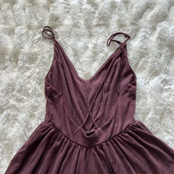 Urban Outfitters Molly Purple Wide Leg Culotte Jumpsuit - Picture 4 of 5